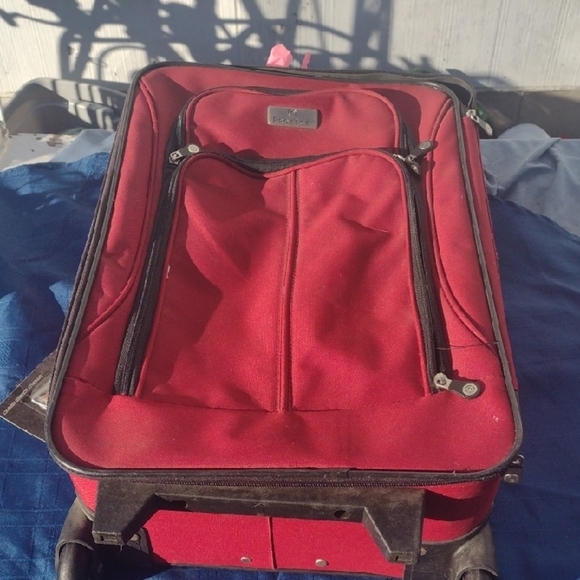 Red Protege Rolling Suitcase - Picture 1 of 3
